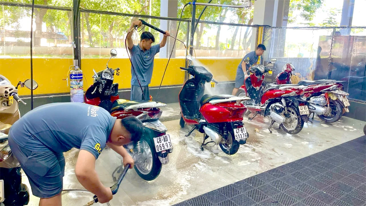 Vệ sinh xe máy 6 bước